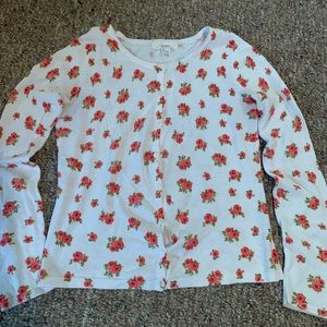 Forever 21 flowered cardigan